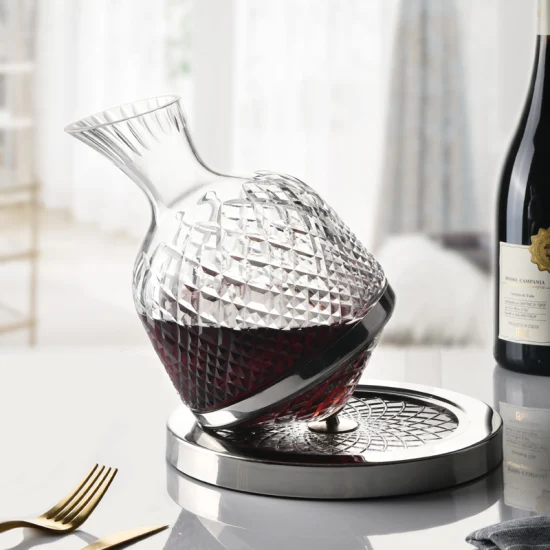 Set di decanter per vino con caraffa in cristallo di vendita calda da 1500 ml con scatole regalo