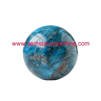 Sfera di apatite blu naturale, sfera di pietra curativa di cristallo per la decorazione